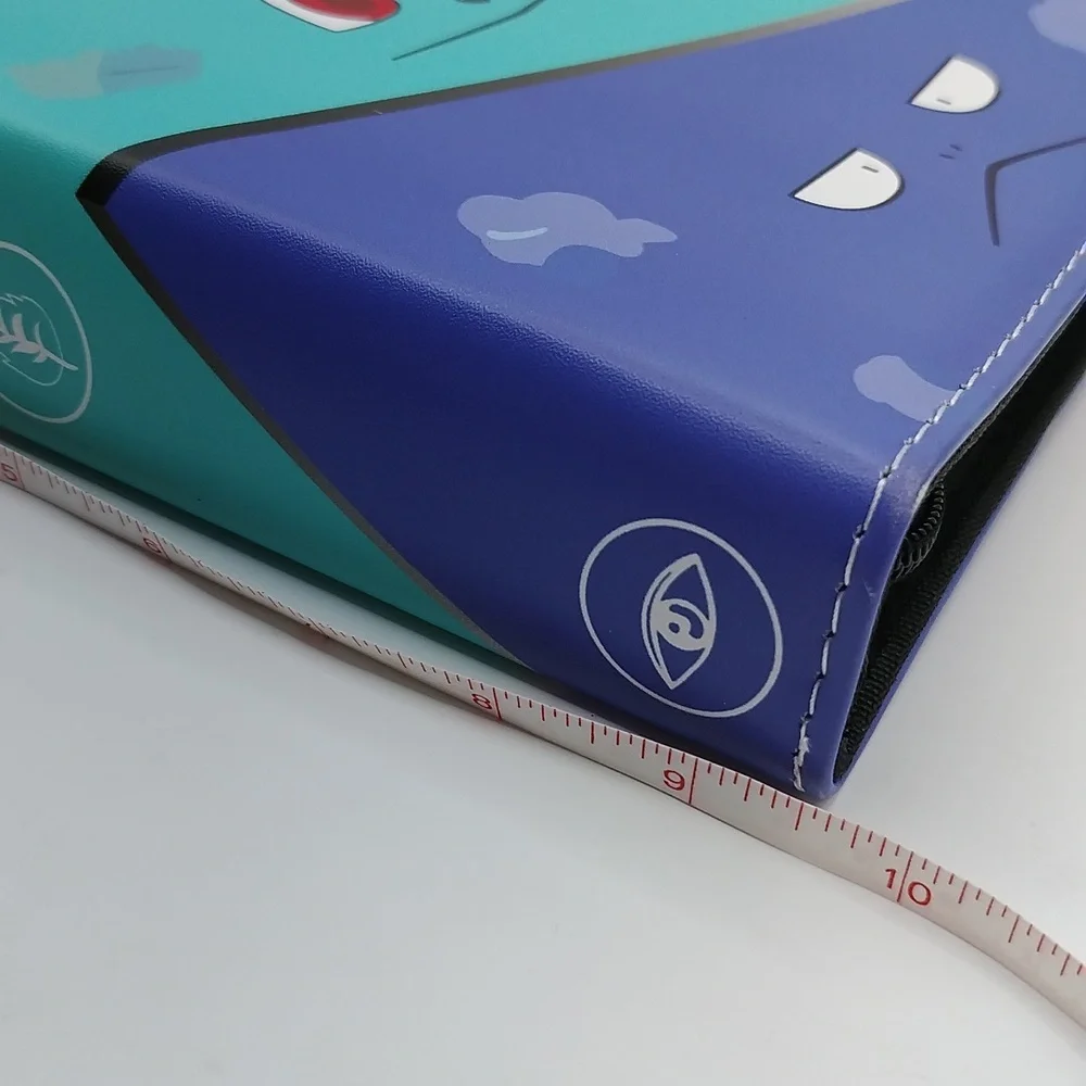 Pokemon Inspired Pikachu Bulbasaur Squirtle Anime Trading Card Zip-Up Binder